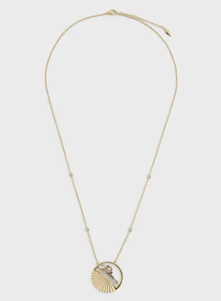 Stainless Steel Necklace With Crystals