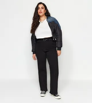 High Waist Straight Fit Jeans
