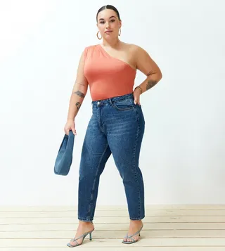 High Waist Mom Fit Jeans