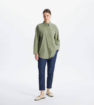 Elastic Waist Carrot Fit Jeans