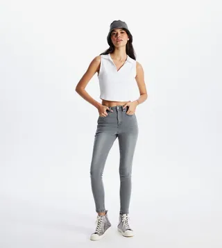 Faded Skinny Fit Jeans