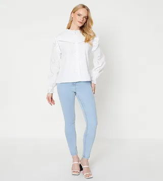 Jade Mid Rise Skinny Fit Jeans