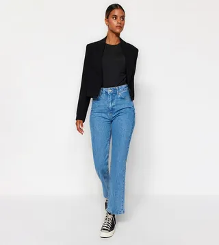 High Waist Flared Jeans
