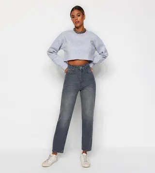 High Waist Mom Fit Jeans