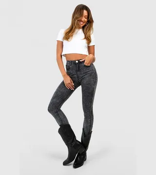 Butt Shaper High Rise Skinny Fit Jeans