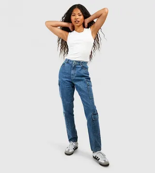 Petite Basics Slim Fit Cargo Jeans