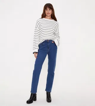 High Waist Mom Fit Jeans