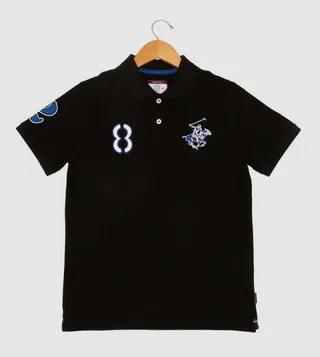 Boys Embroidered Polo T-Shirt