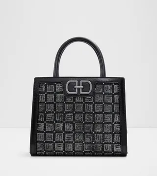SERAPHINE Embellished Convertible Crossbody Satchel Bag
