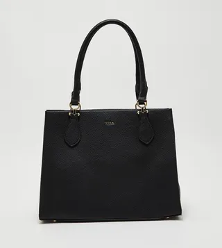Textured Satchel Bag
