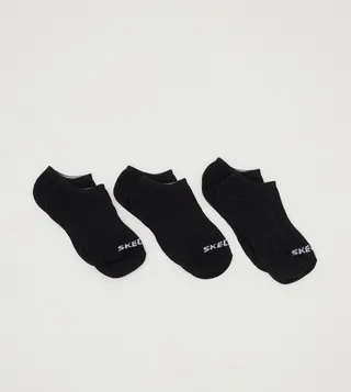 Pack of 3 Logo Detail No Show Socks