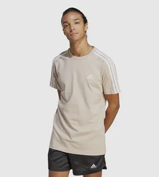 Logo Detail Crew Neck Athleisure T-Shirt