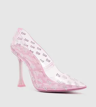 Aldo X Barbie Embellished Transparent Pumps