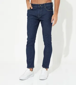 Chris Button Closure Skinny Fit Jeans