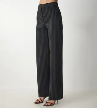 Striped High Waist Trousers