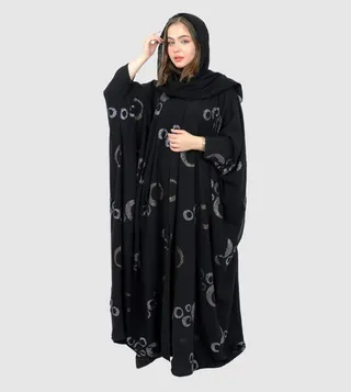 Embroidered Long Sleeves Farasha Abaya