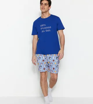 Printed Regular Fit Pajama Set