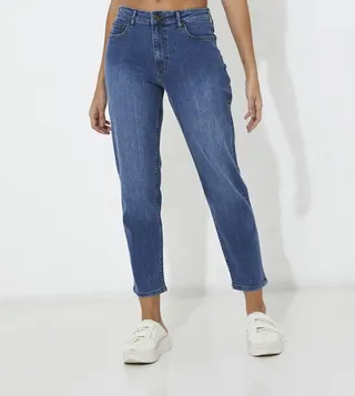Aero Girls Mom Fit Denim Pant
