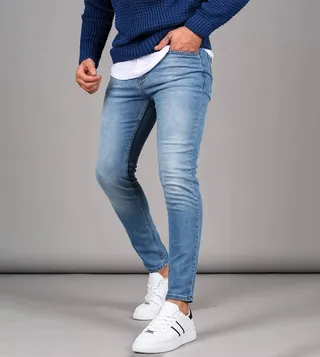 Mid Waist Skinny Fit Jeans