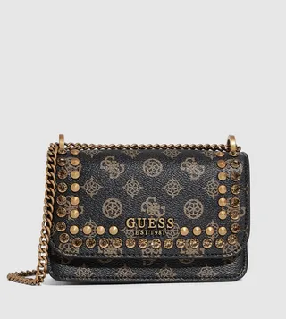 Logo Detail Studded Mini Bag with Sling