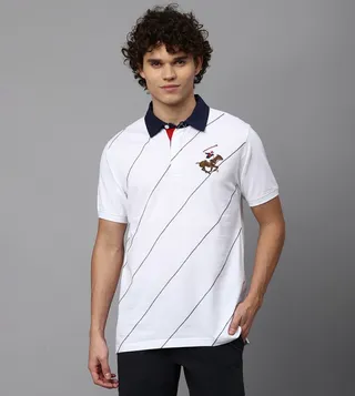 Logo Embroidered Short Sleeves Polo T-Shirt
