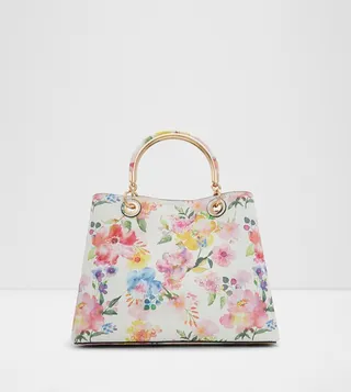 SURGOINE Floral Printed Top Handle Bag