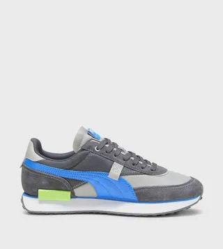 Color Block Lace-Up Running Shoes