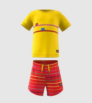 adidas x Classic LEGO® Tee and Shorts Set