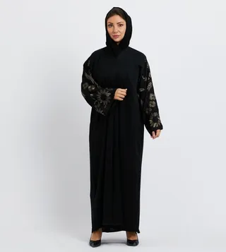 Embroidered Long Sleeves Abaya