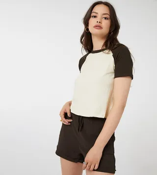 Basic Boxy Raglan T-Shirt