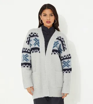 Nordic Touch Embroidered Cardigan