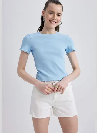 Slim Fit Crew Neck Short Sleeve T-Shirt