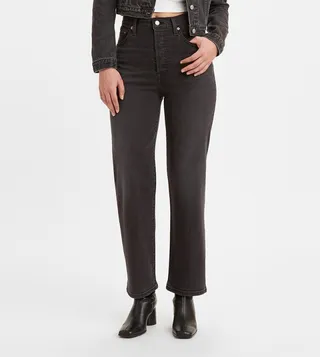 RIBCAGE Ankle Flared Jeans