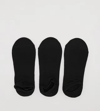 Pack of 3 Non Terry No Show Socks
