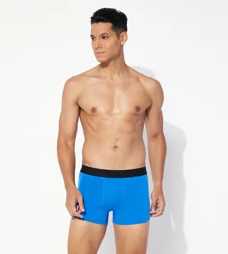 Rubberized Logo Knit Trunk