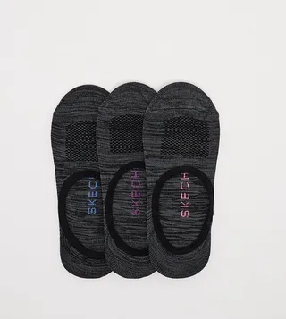 Pack of 3 Non Terry No Show Socks