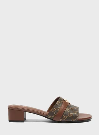 Mid Heel One Strap Sandal