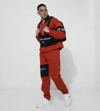 Embroidered Drawstring Waist Joggers