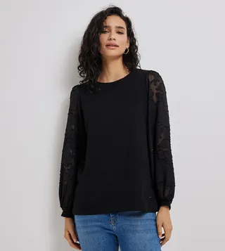 Aero Girls Crew Neck Long Sleeves Top