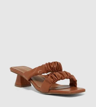 Square Toe Mid Heel Sandals