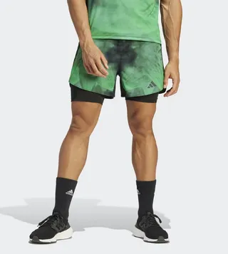 Berlin Running Two-in-One Tie-dye Shorts