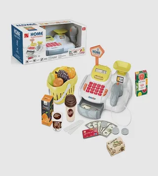 Home Supemarket Cash Register W/Light & Sound (Battery Not Included)