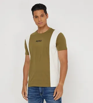 Aero Guy's Color Block Casual T-Shirt