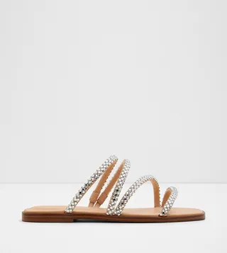 TRITON Embellished Flat Sandals