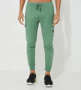 Aero Solid Joggers with Side Pockets