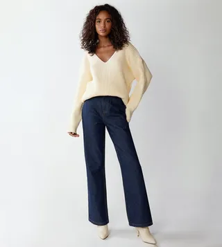 Tailored Wide Leg Jeans