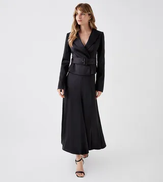 Slim Fit Belted Jacket