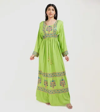 Embroidered Long Sleeves Jellabiya