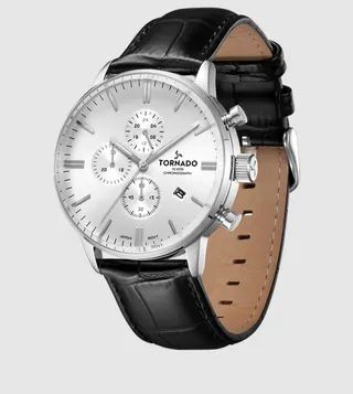 Chronograph White Dial Analog Watch