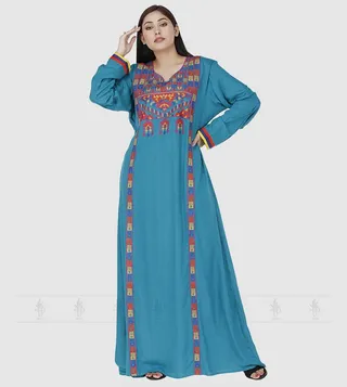 Embroidered A-Line Jalabiya